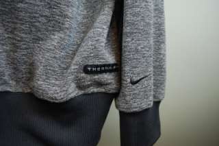 Mens Nike Golf Therma Fit Gray Crewneck Pullover Fleece Sweater 