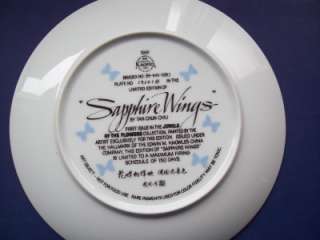 SAPPHIRE WINGS Jewels Of The Flowers Collector Plate VG  