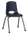   of 10 Black Plastic Stack Side Guest Chairs with Cirlce Back Design