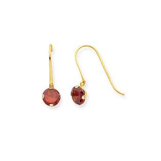   Round CZ Dangle Earrings  VistaBella Jewelry Gold Jewelry Earrings