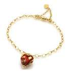 JewelBasket Heart Bracelets Murano Glass Jewelry   Handcrafted 