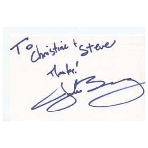  JAKE BUSEY Signed Index Card In Person 