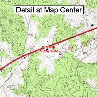 USGS Topographic Quadrangle Map   Jetersville, Virginia (Folded 