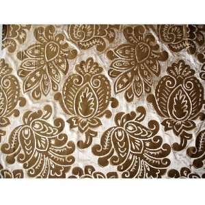  55 Floral Heaven   Printed Floral Damask Velvet Fabric By 