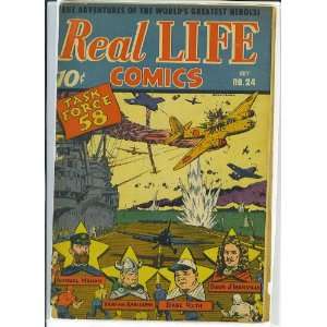 Real Life Comics # 24, 1.8 GD   Nedor Books
