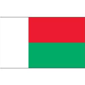 Madagascar Flag 3ft x 5ft Polyester  Patio, Lawn & Garden