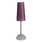   Rock Candy Accent Table Lamp, Silver with Purple Shade And Base