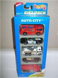 HOT WHEELS 5 CAR GIFT PACK AUTO CITY  
