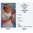Roman Club Pack Of 50 Girls First Communion Keepsake Cards #95499