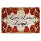 Colormate Great Price 16 in. x 24 in. Live Love Laugh Doormat