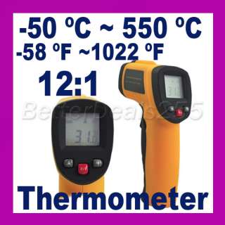 Non Contact IR Infrared Digital Thermometer Laser GM550  