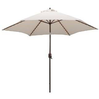  TropiShade 9 Foot Bronze Aluminum Poly Market Umbrella 