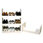 Venture Horizon Stackable Shoe Rack Shelf in White by Venture Horizon