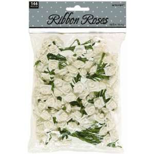  Ivory Ribbon Roses (144 count) Toys & Games