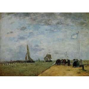   name The Trouville Jetty, By Boudin Eugène 