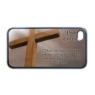Christian Cross Psalm 910 Apple iPhone 4 or 4s Case / Cover Verizon 