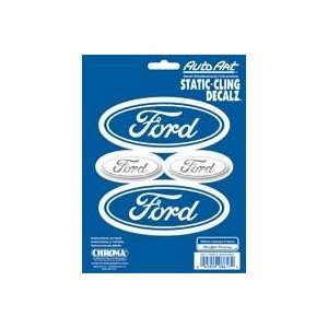   Chroma Graphics Static Cling Decalz Ford Oval Logo Decals Automotive