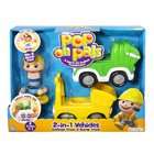 Pop On Pals 2 in 1 Vehicles Garbage Truck& Dump Truck