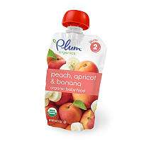 Plum Organics Second Blends Baby Food   Peach, Apricot & Banana 4oz 