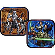 ShindigZ Star Wars The Clone Wars 9 inch Dinner Plates   8 Pack 