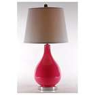 Stylecraft Pink Glass Contemporary Table Lamp