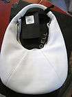   SMALL HOBO BODY HANDBAG LAST COLLECTION WHITE LTHR HANDBAG NWT $690