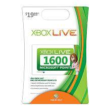 Xbox Live   1600 Points for Xbox 360   Microsoft   