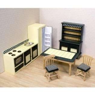   Doug Melissa And Doug Deluxe Doll House Kitchen Furniture 