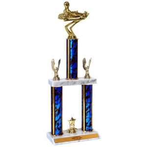 Quick Ship Go Cart Trophies   Two Tier