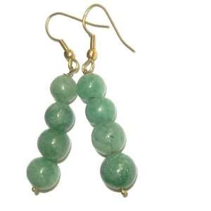   Earrings 17 Light Green Orb Gem Crystal Healing Stone 2 Jewelry
