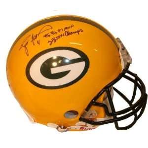  Autographed Brett Favre Helmet   Inscribed   Autographed 