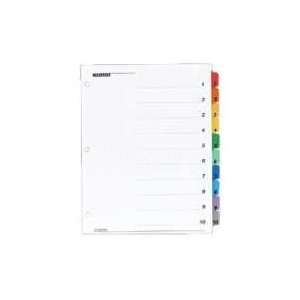  Cardinal Onestep More Index System w/TOC, 10 Tab, 1 10, 8 1/2 x 11 