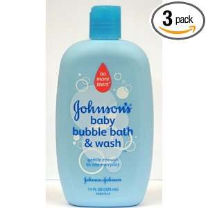  Johnsons Baby Bubble Bath & Wash, 11 Oz (Pack of 3 