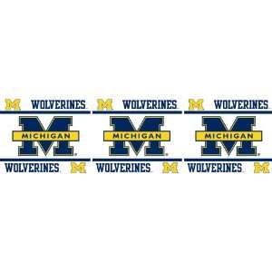  University of Michigan Wolverines Kids Wallpaper Border 