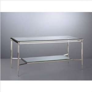   Porter Collection Polished Nickel Coffee Table Furniture & Decor