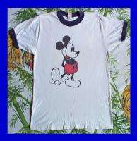 MICKEY MOUSE Vintage SHIRT 70s T 100% Combed Cotton Walt Disney 