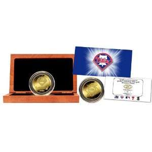   Phillies 24KT Pure Gold (1.5oz) NL EAST DIVISION CHAMPIONS COIN