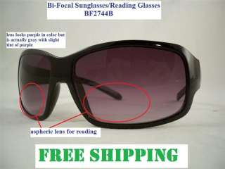 Bi Focal Sunglass Reading Glass Aspheric Lens 2744 NEW  