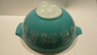   Qt Turquoise Amish Butterprint Cinderella Bowl 444 Mixing Large  