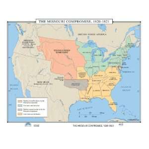   U.S. History Wall Maps   Missouri Compromise