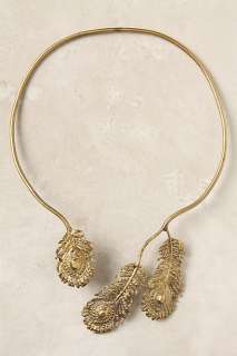 Pavo Feather Necklace   Anthropologie