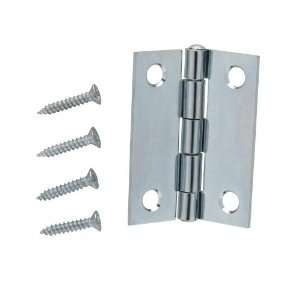 Crown Bolt 62135 2 Inch Non Removable Pin Narrow Utility Hinge, Zinc 