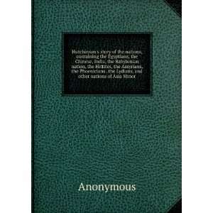   . the Lydians, and other nations of Asia Minor Anonymous Books