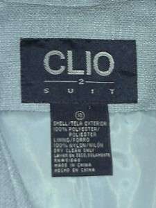 Womens CLIO 2pc. *Sky Blue* LONG DRESS Suit Size 10  
