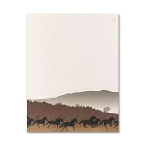  Masterpiece Wild Horses Letterhead   8.5 x 11   100 Sheets 