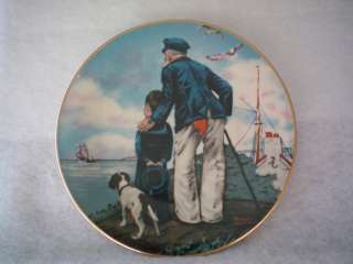 NORMAN ROCKWELL LOOKING OUT TO SEA COLLECTOR PLATE 8  