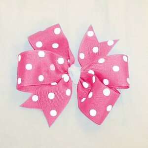  Candy Pink Polka Dot Hairbow Toys & Games
