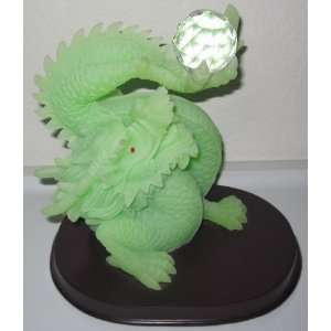  Glow in the Dark Dragon Statue with Crystal Orb 