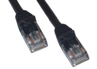 BLACK 6FT CAT 5 CAT5e ETHERNET PATCH LAN NETWORK CABLE  