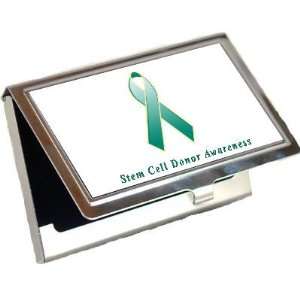  Stem Cell Donor Awareness Ribbon Business Card Holder 